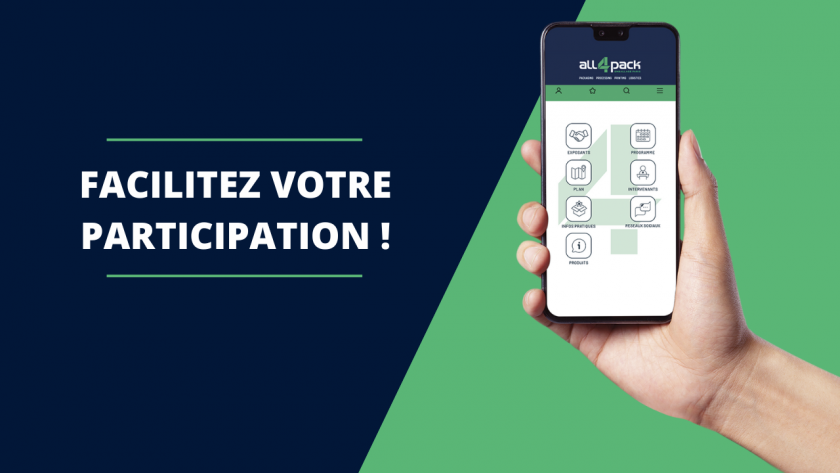 Application ALL4PACK Emballage Paris